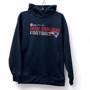Youth Reebok New England Patriots Navy Blue Hoodie size L